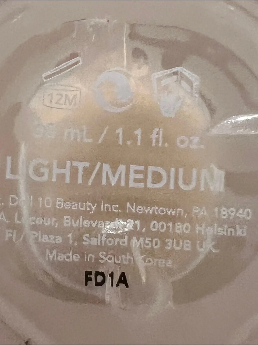 DOLL 10 T.C.E. Foundation Serum Light/Medium shade